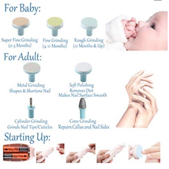 Royal Angels Baby Electric Nail Trimmer Kit - Picture 5 of 6